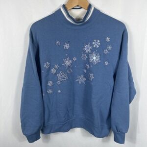 Vintage 90's Morning Sun Snowflake Sweater Women's‎ Small Long Sleeve Granny